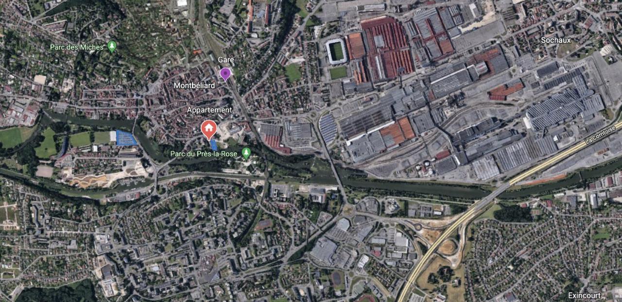 Appartement Avec Terrasse Et Parking Gratuit Accole Montbeliard Ngoại thất bức ảnh