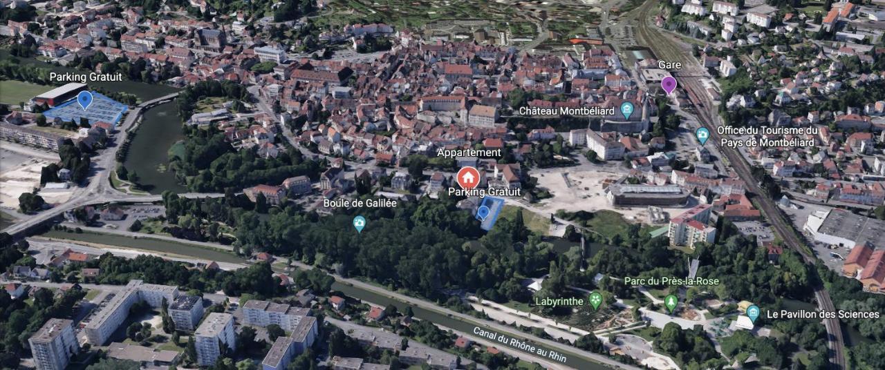 Appartement Avec Terrasse Et Parking Gratuit Accole Montbeliard Ngoại thất bức ảnh
